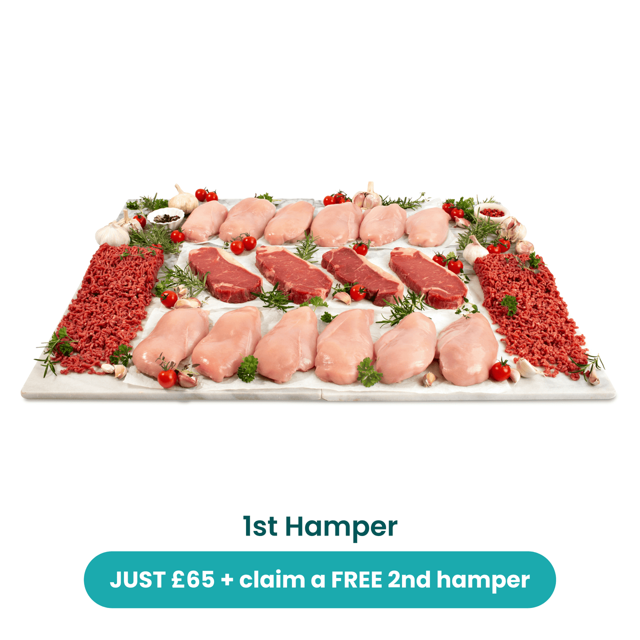 Buy one hamper + get one FREE