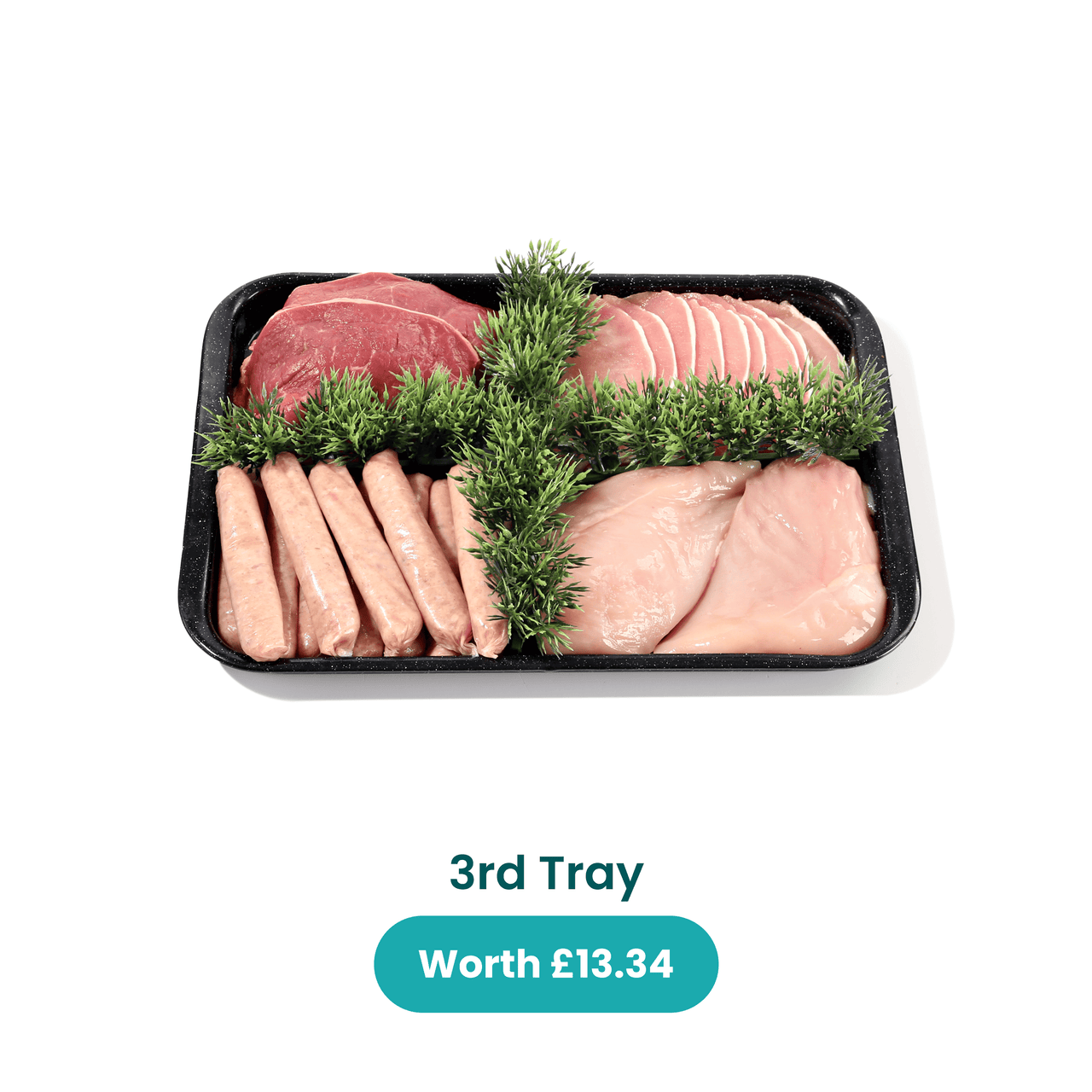 Your hamper + 3 butchers trays for £3