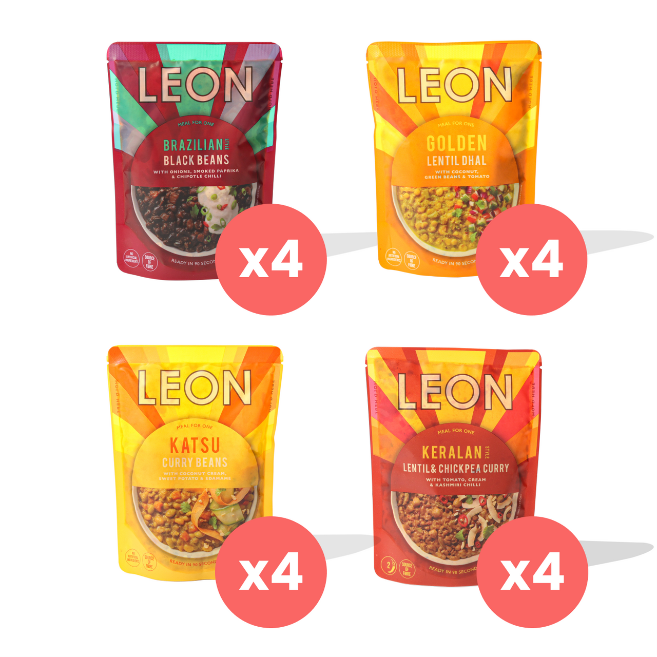 Leon Heat & Eat Meal Bundle - 16 x 250g