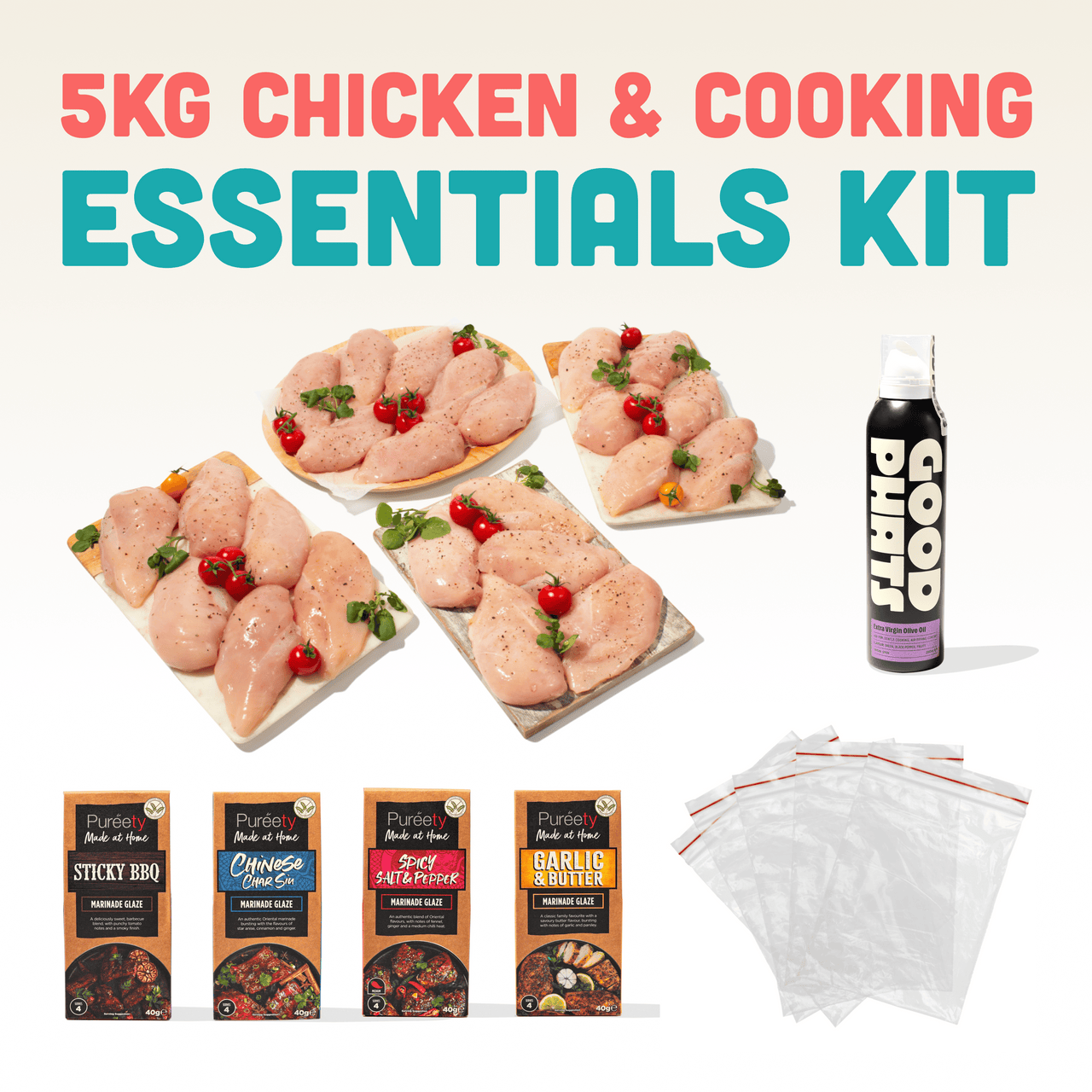 5kg Chicken & Cooking Essentials Kit