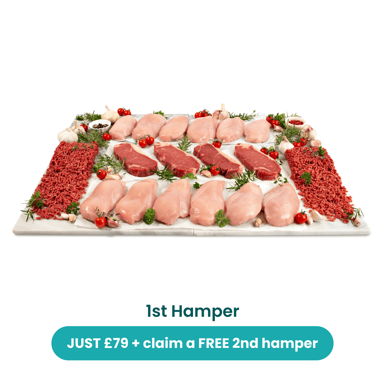 Buy one hamper + get one FREE