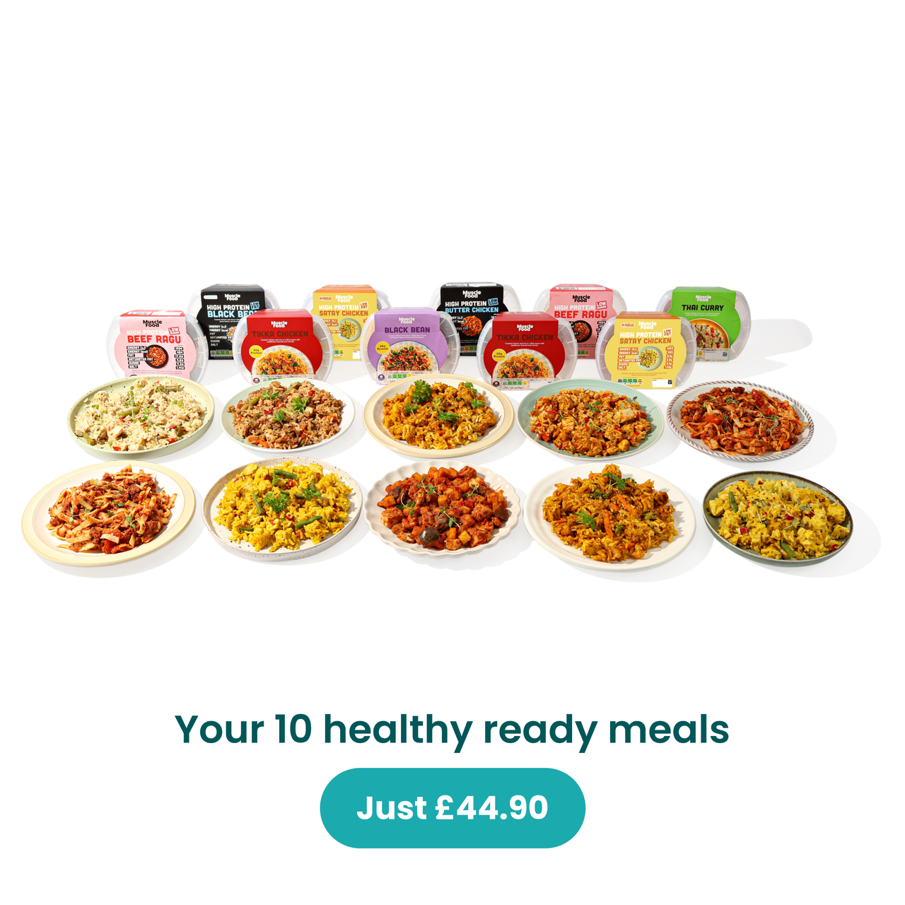 10 x Healthy ready meals + 2.5kg chicken breasts FREE