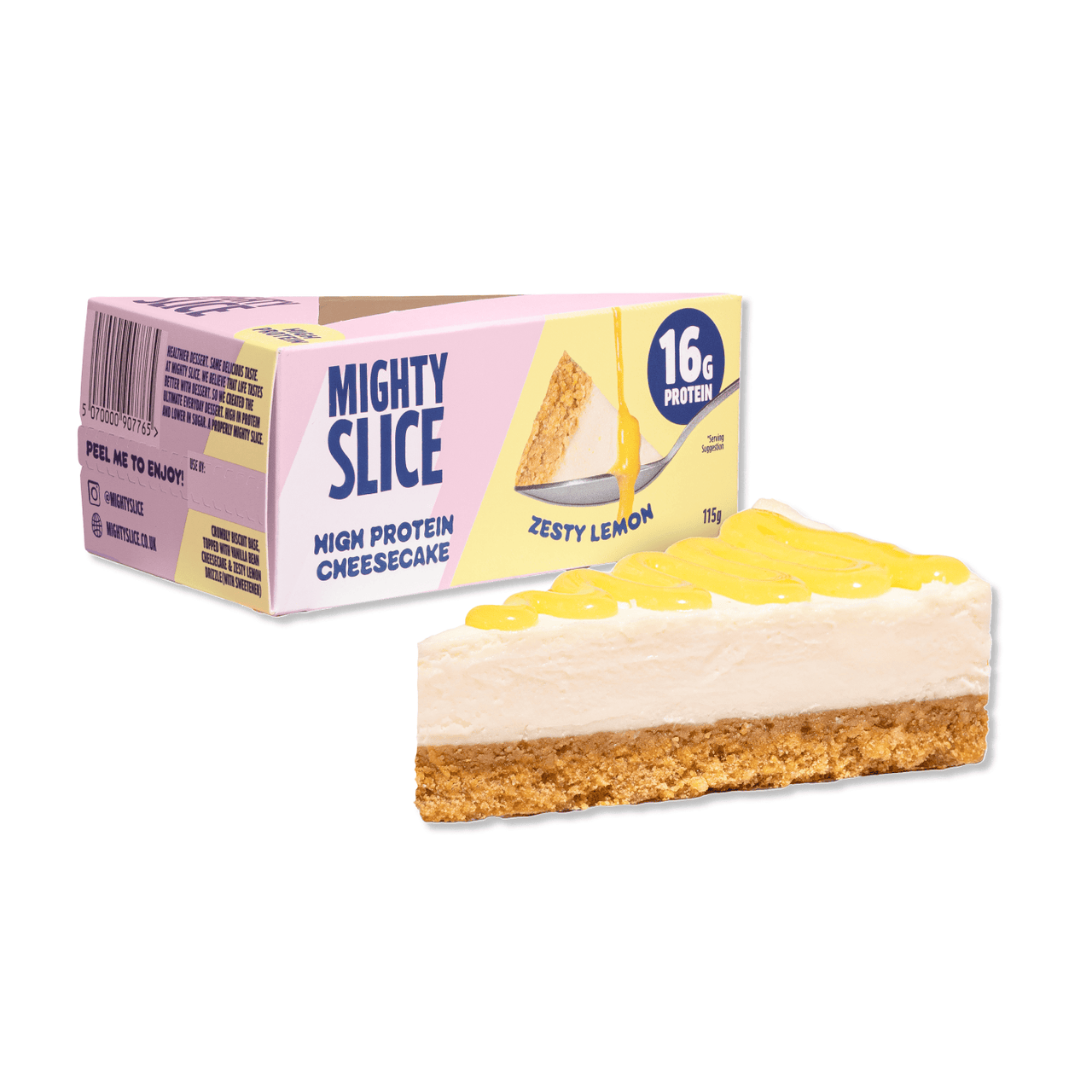 Mighty Slice High Protein Cheesecake - Zesty Lemon