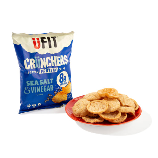 UFIT Crunchers High Protein Popped Chips - Salt & Vinegar