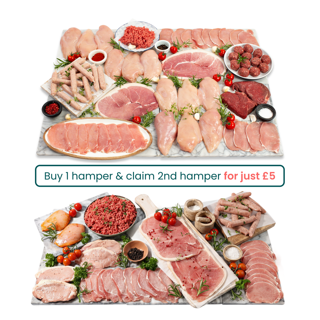 Two Times Tastier Hamper - Buy 1 get 1 for £5