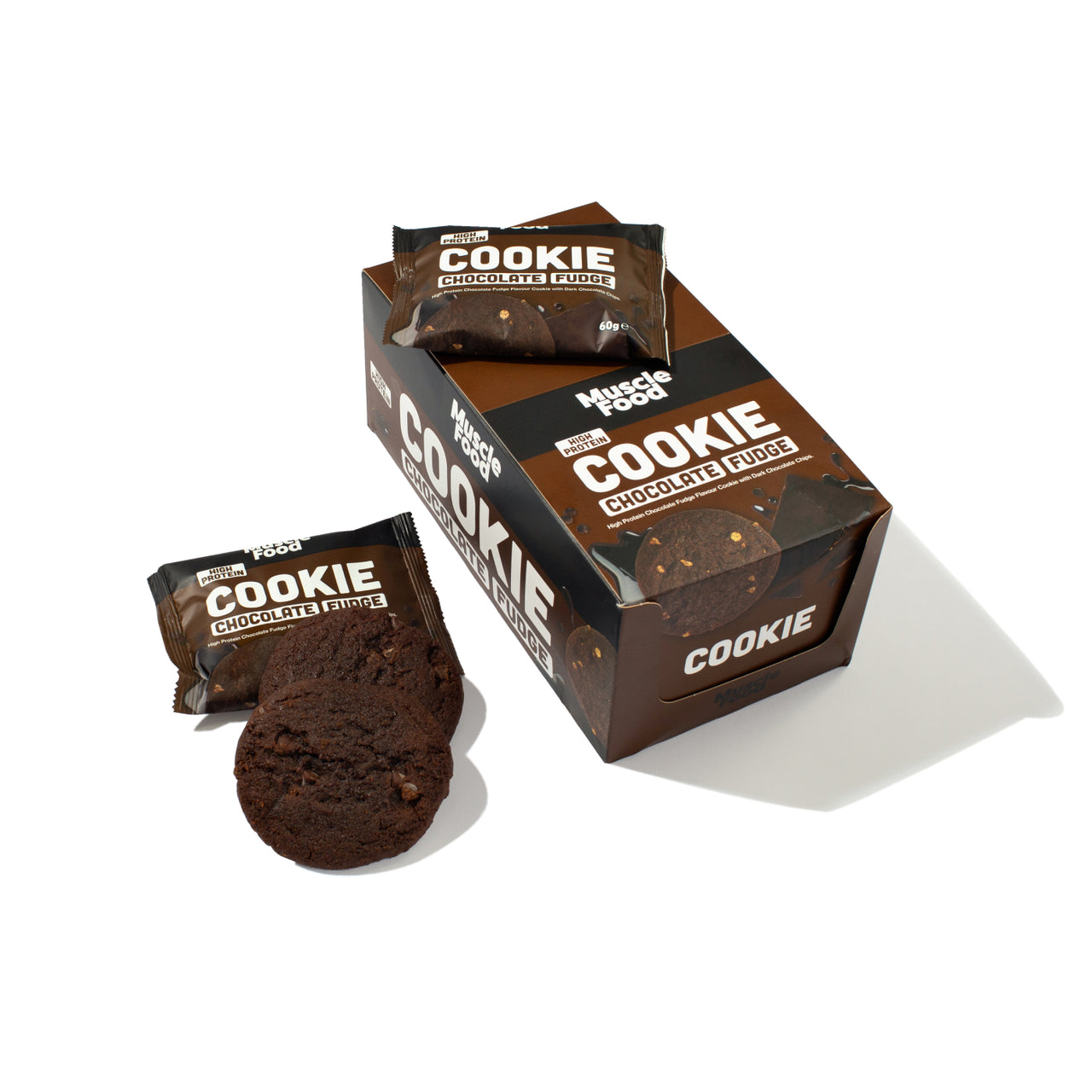 Musclefood High Protein Cookie Chocolate Fudge 12 x 60g
