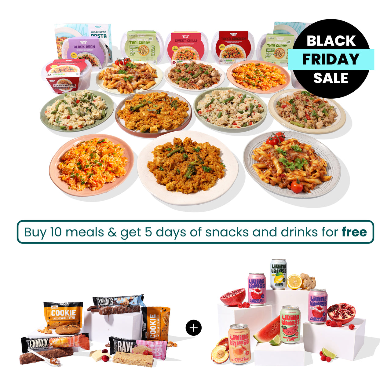 Buy 10 Meals and Get 5 Days of Free Snacks and Drinks