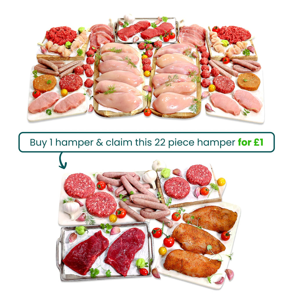 Muscle building hamper + 2nd hamper £1