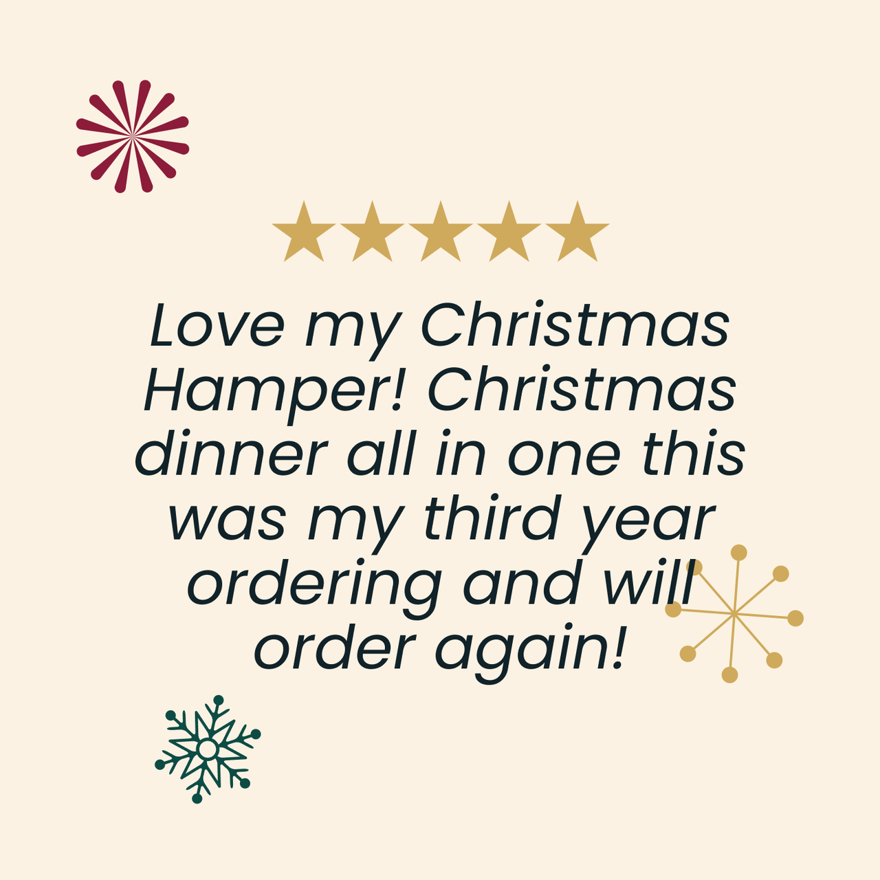 Buy 1 Christmas hamper & claim 3 hampers free