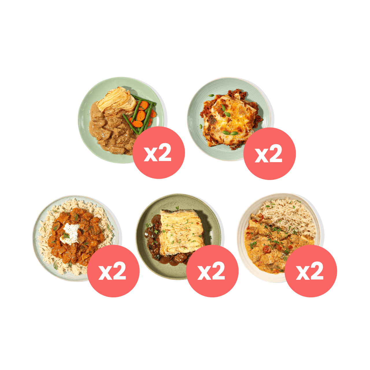 High Protein Classic Ready Meal Bundle for 2 - 10 x 400g