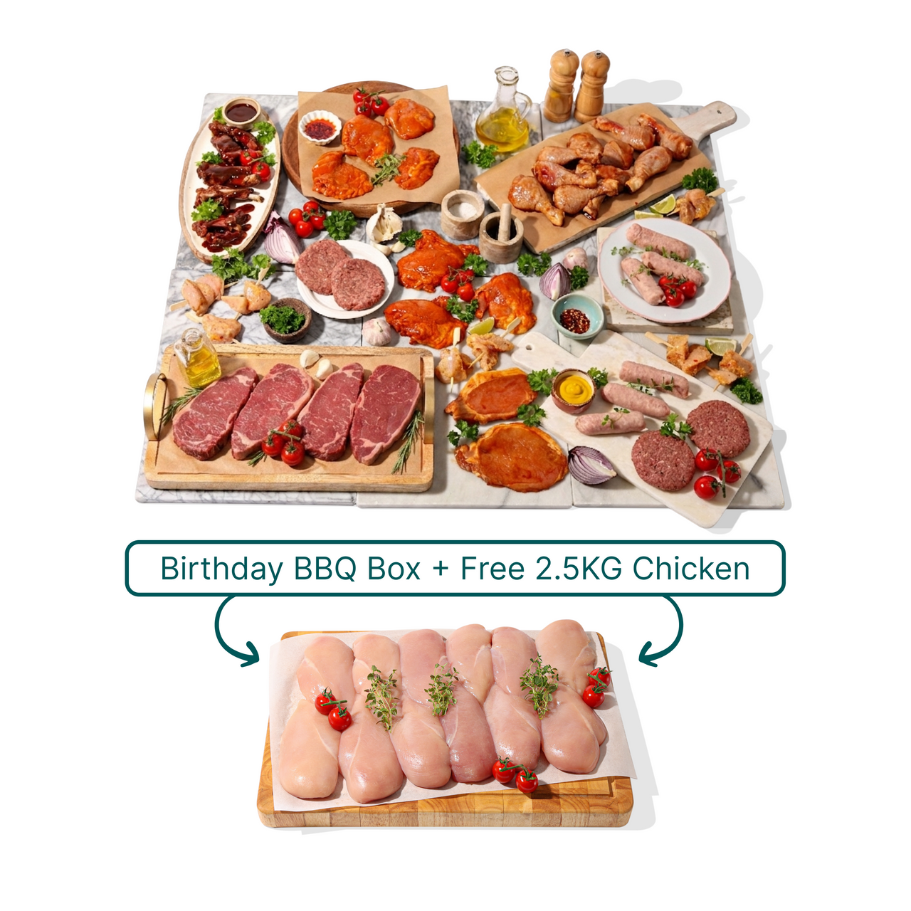 Birthday BBQ Box + FREE 2.5kg Chicken Breasts