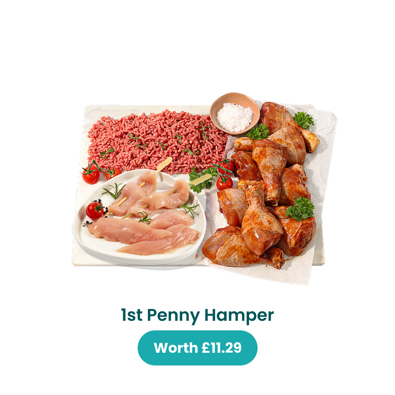 Protein Penny Deal (no pork) - Buy 1 hamper & get 2 hampers for just 1p