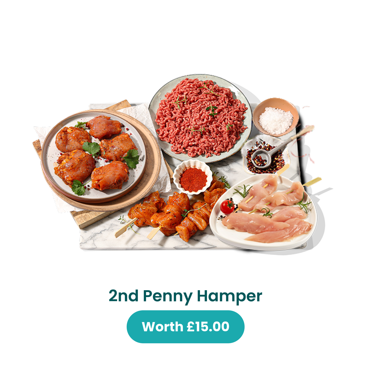 Protein Penny Deal (no pork) - Buy 1 hamper & get 2 hampers for just 1p