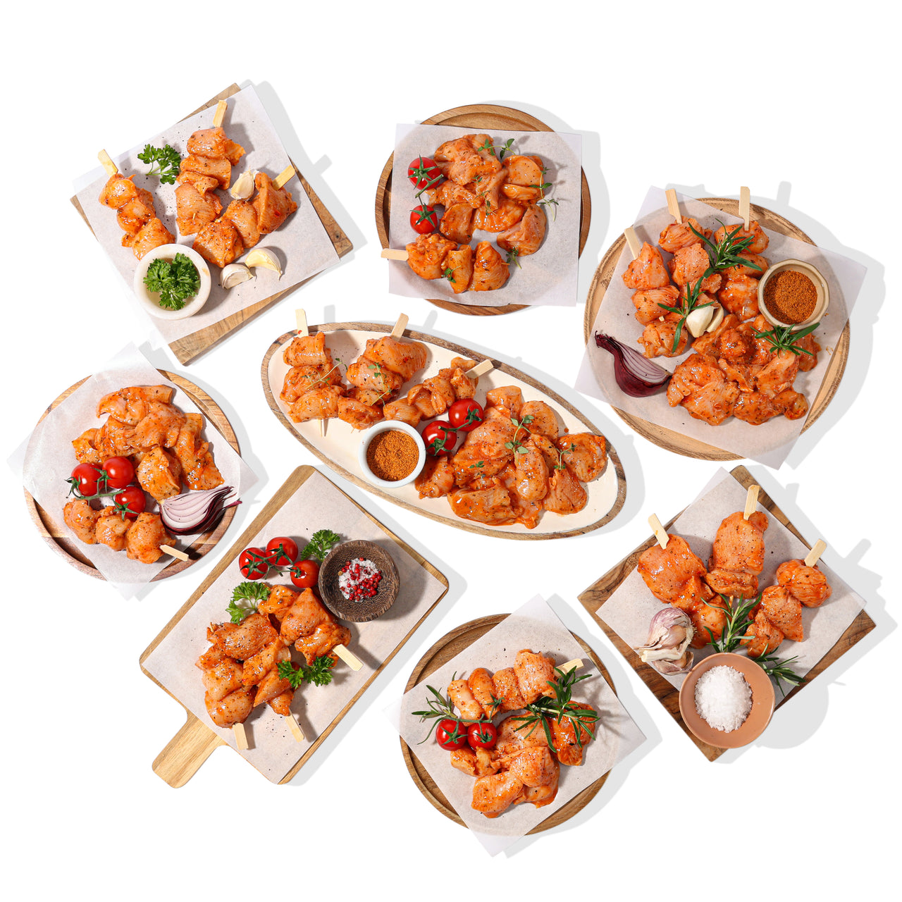 Diced Chicken Breast in a Piri Piri Marinade 10 x 225g