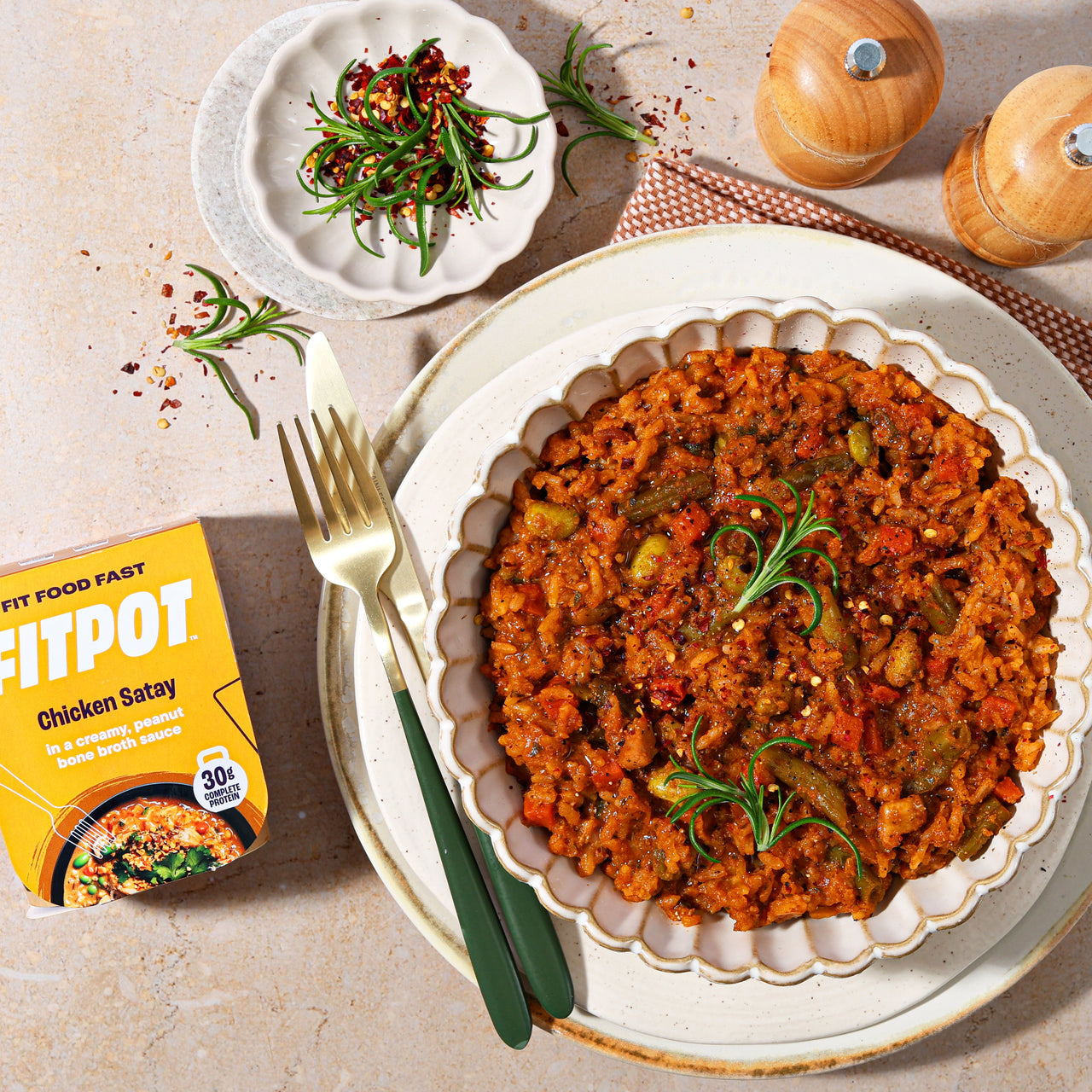 FitPot Chicken Satay 350g