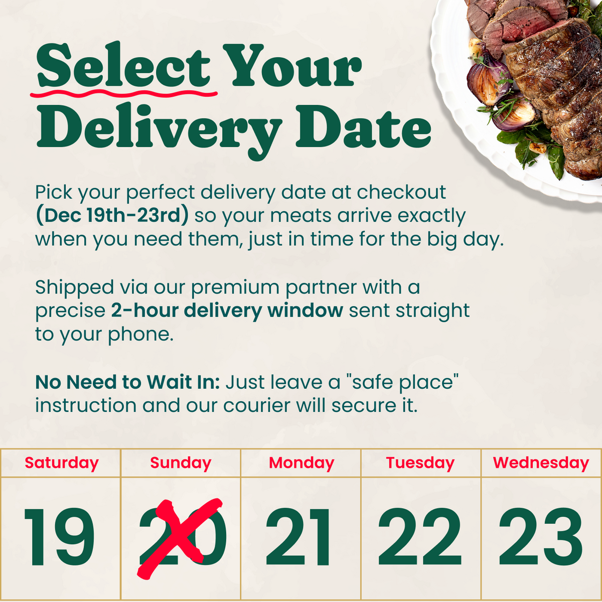 Luxury Christmas beef topside hamper