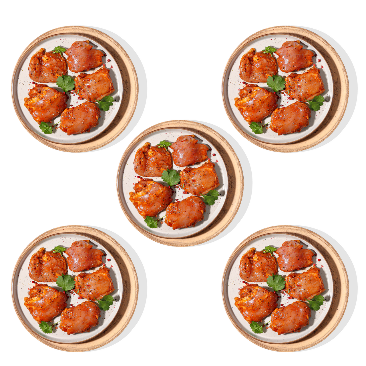 Piri Piri Boneless Skinless Chicken Thighs 5 x 350g