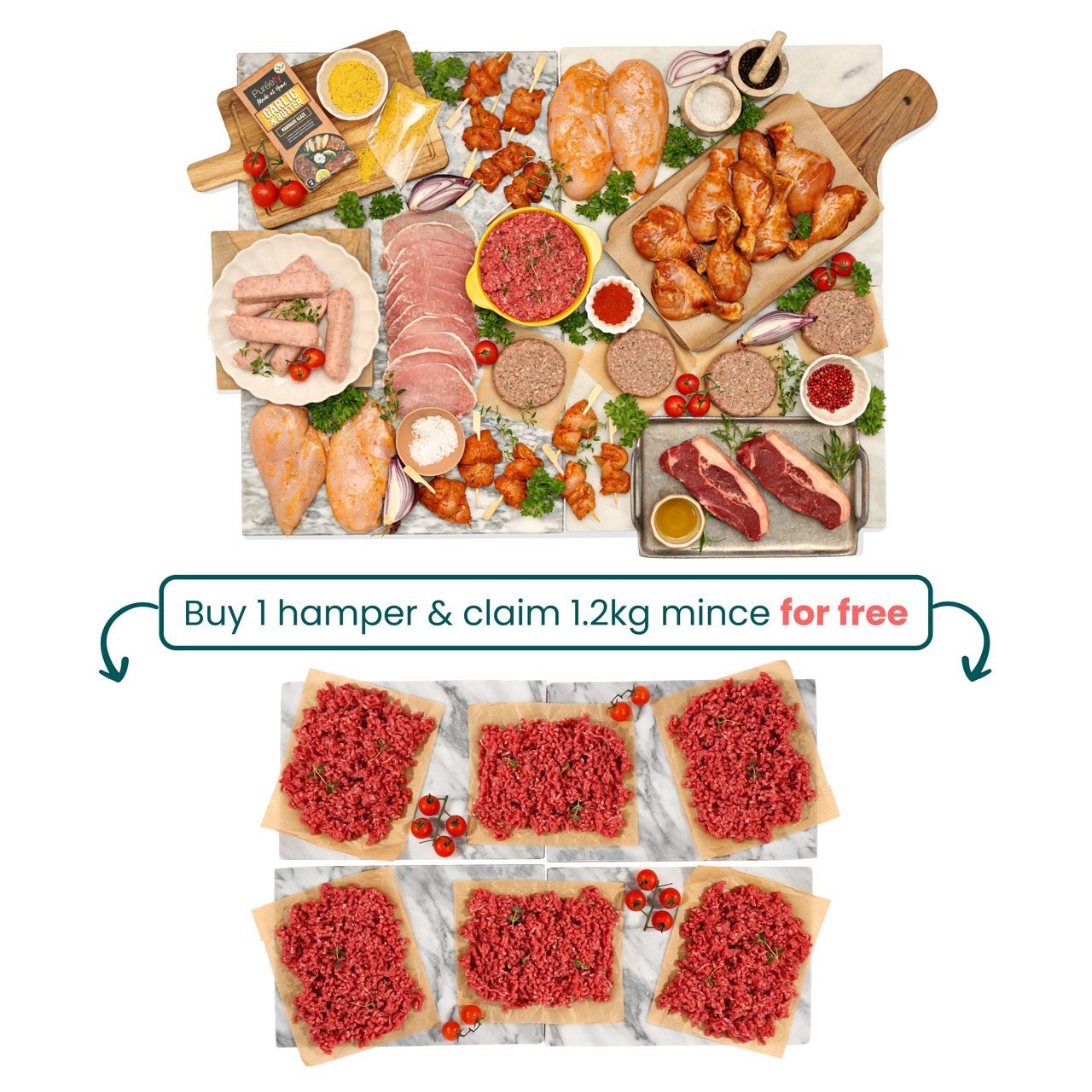 The Ultimate Meat Collection Box + 6 x 200g beef mince FREE