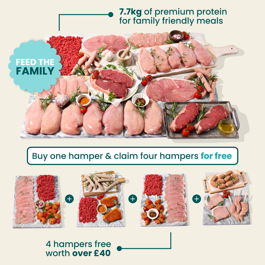 Family favourites Buy 1 hamper & claim 4 hampers free