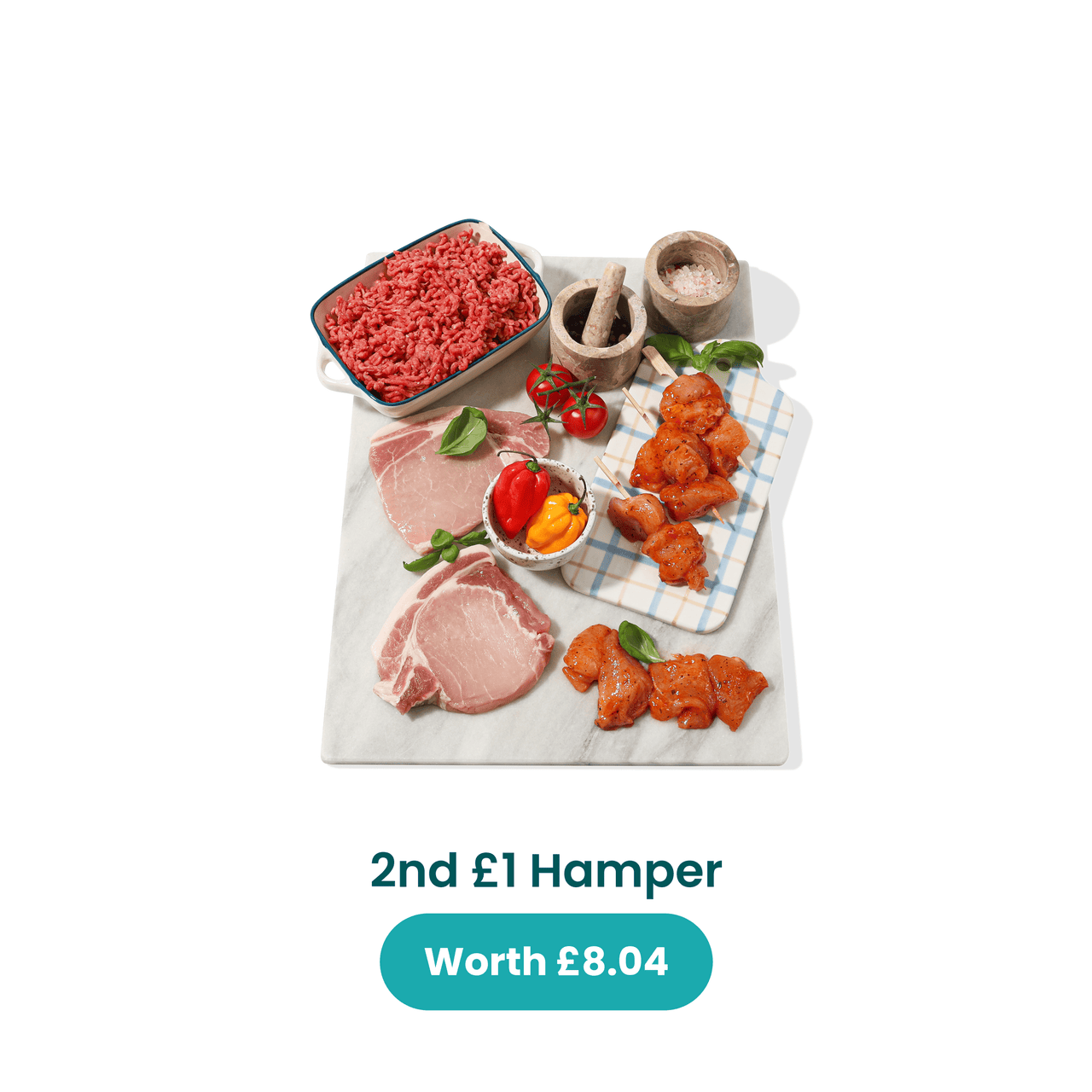 Buy one hamper & get 5 hampers for £1