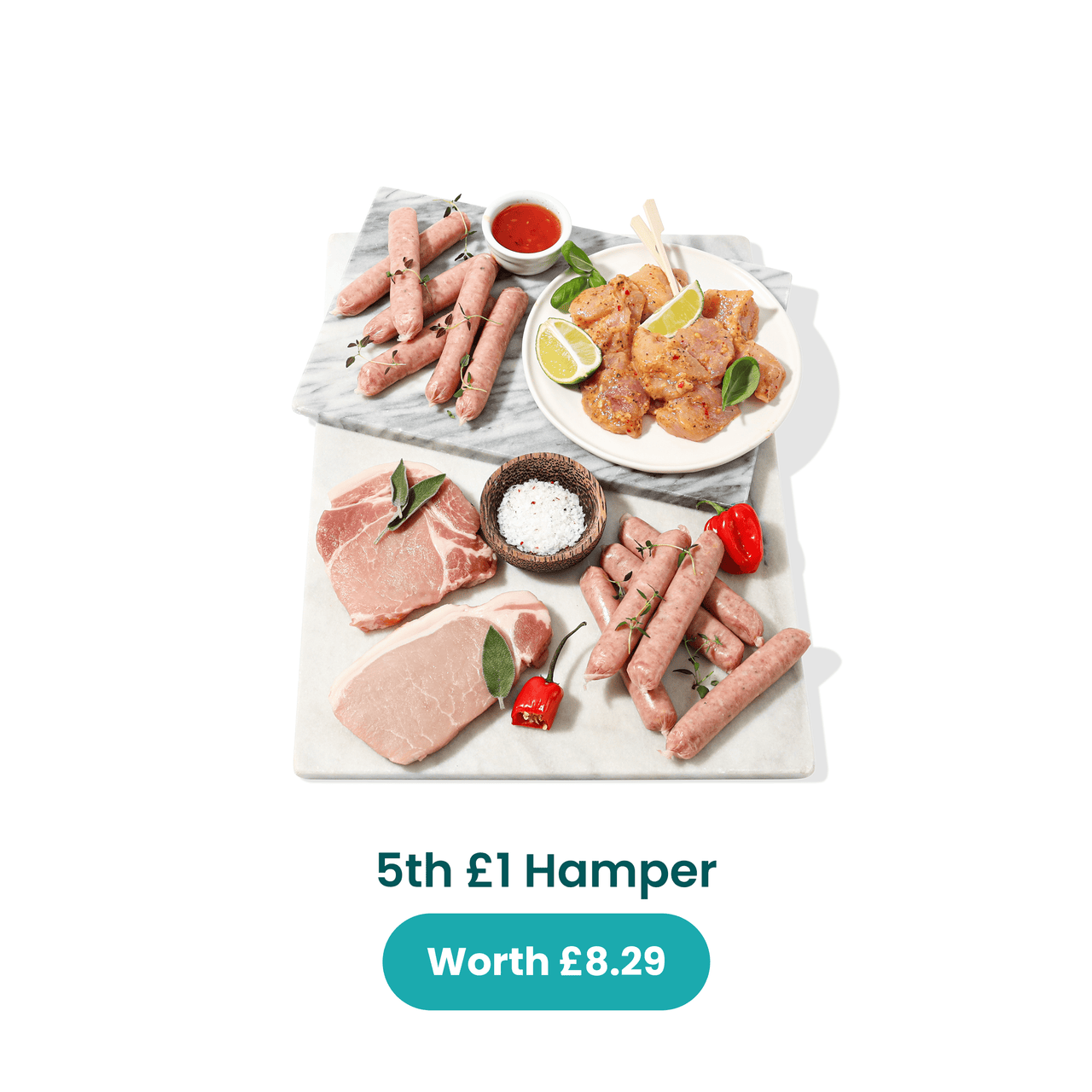 Buy one hamper & get 5 hampers for £1