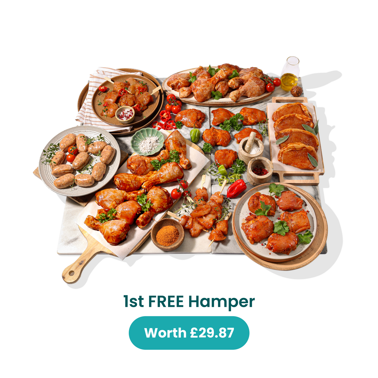 Black Friday Buy 1 hamper & claim a marinated meat hamper FREE