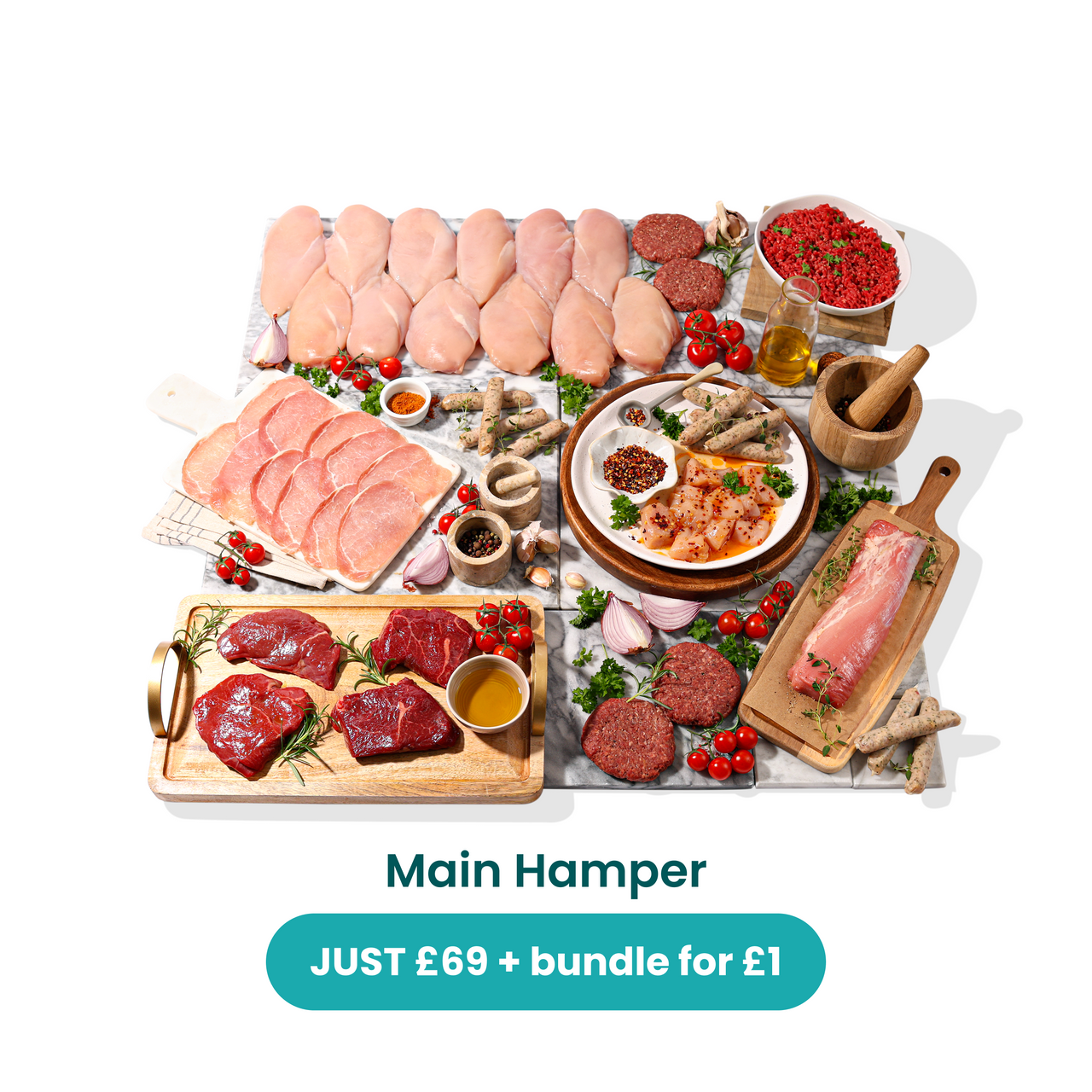 Easy start hamper + £1 healthy cooking essentials