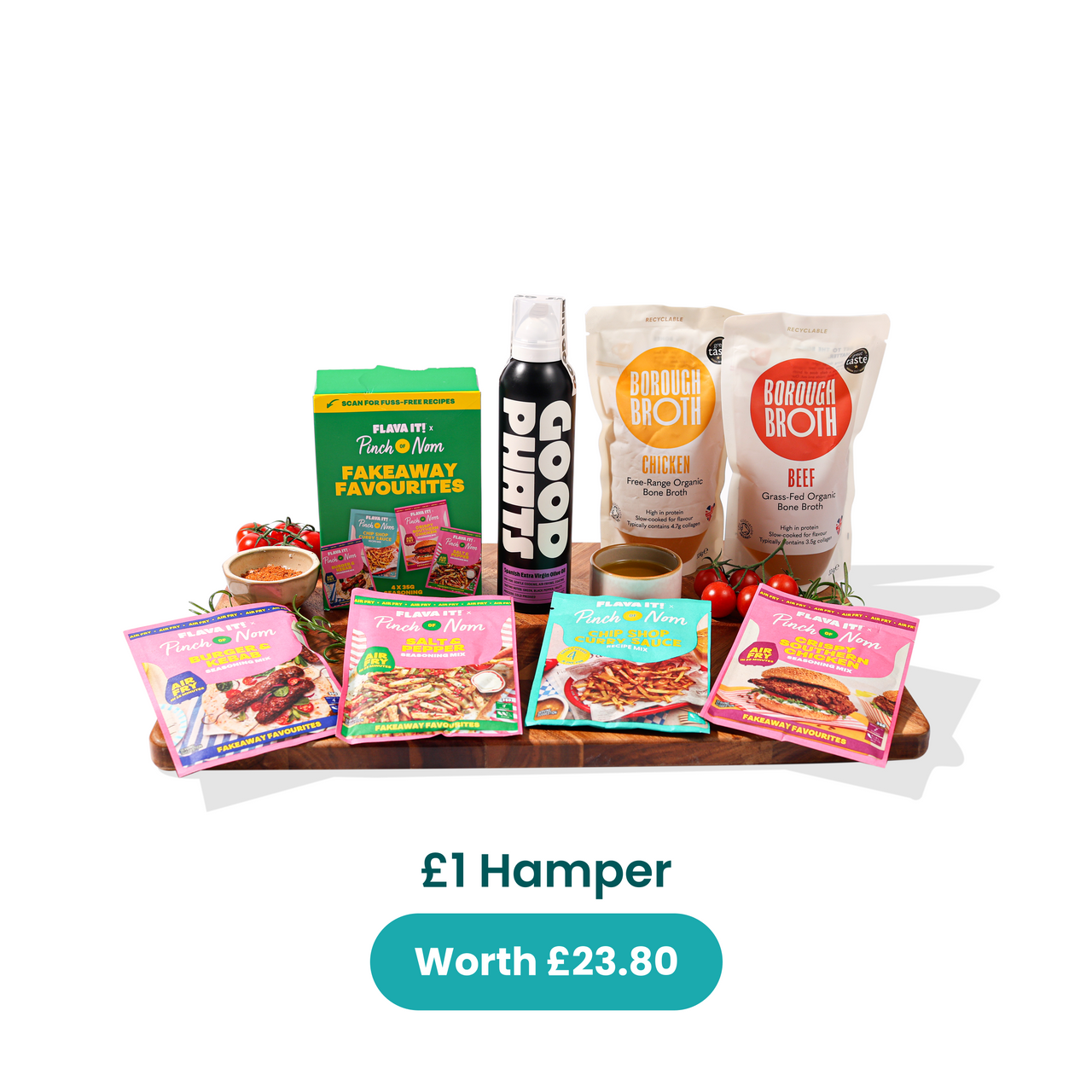Easy start hamper + £1 healthy cooking essentials