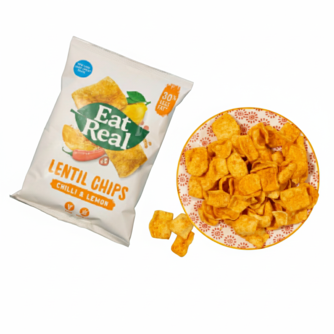 Eat Real Chilli and Lemon Lentil Chips - 40g