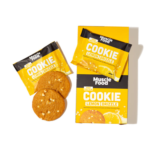 Musclefood High Protein Cookie Lemon Drizzle 12 x 60g