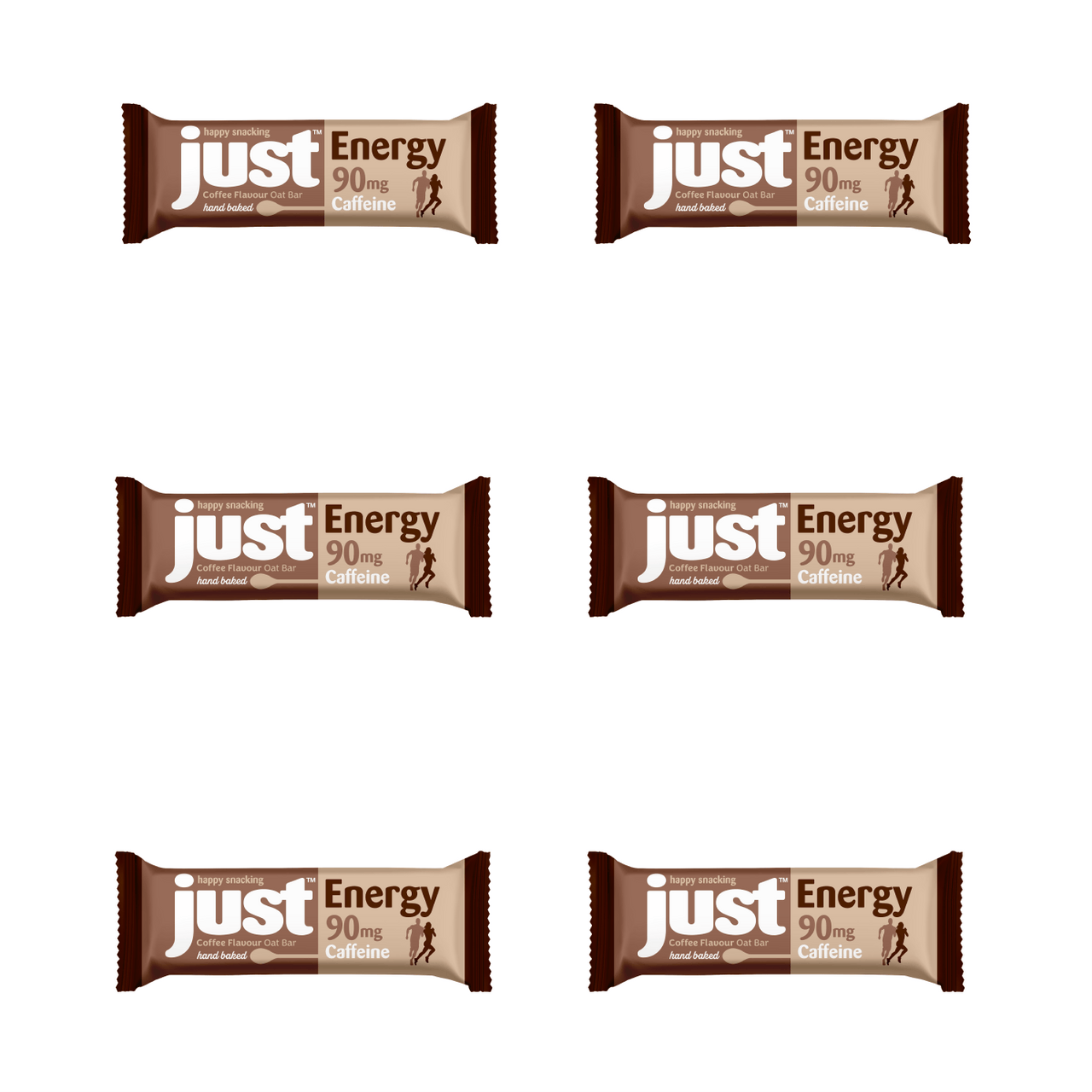 JUST Energy Coffee Flavour Oat Bar Bundle - 6 x 75g