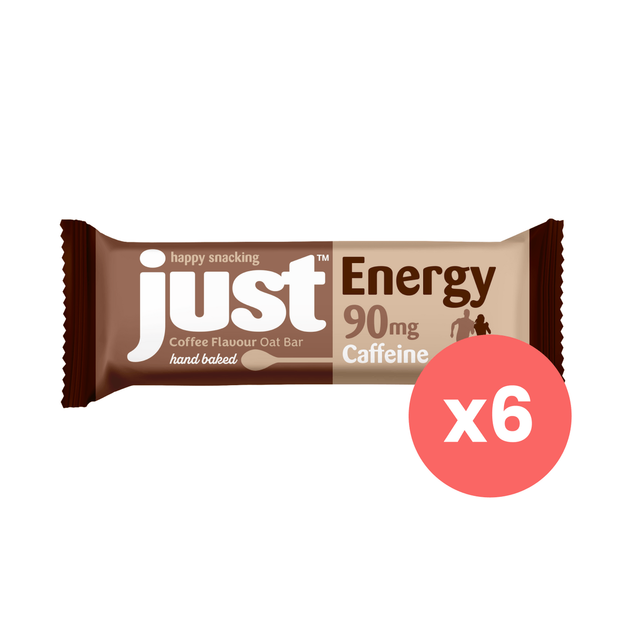 JUST Energy Coffee Flavour Oat Bar Bundle - 6 x 75g