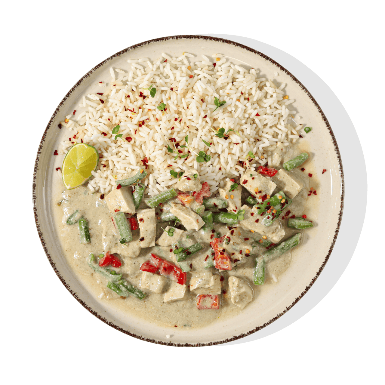 Thai Green Chicken Curry with Rice - 400g