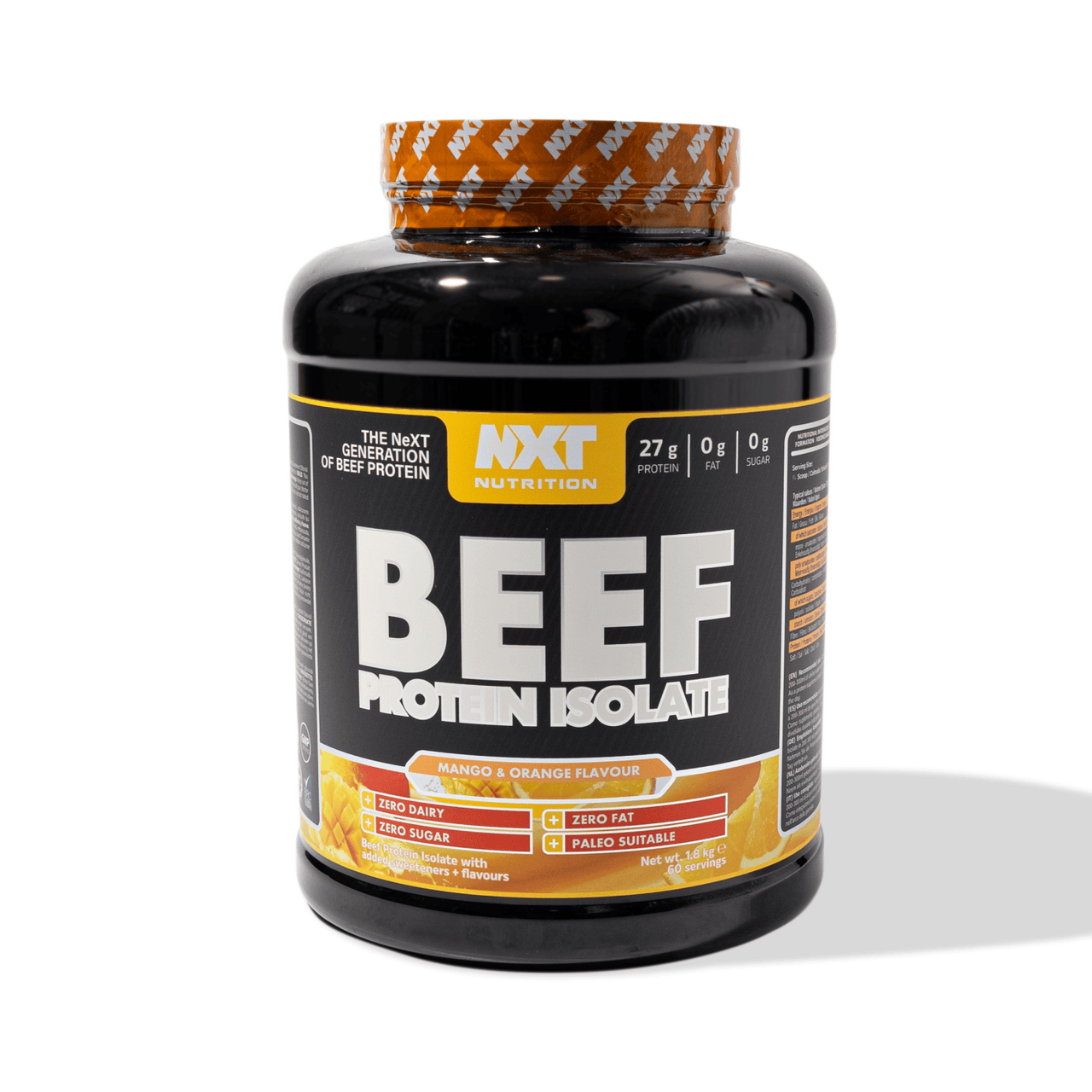 NXT Beef Protein Isolate 1.8kg - Mango and Orange