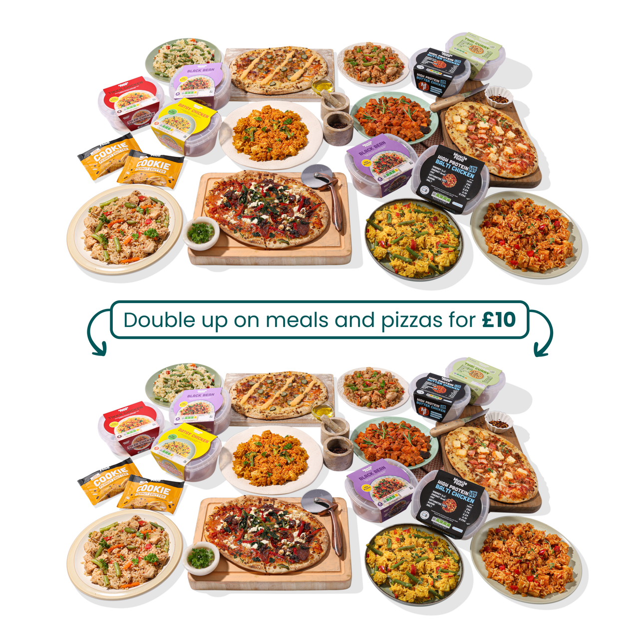 £10 Double-Up High Protein Pots & Pizza Deal