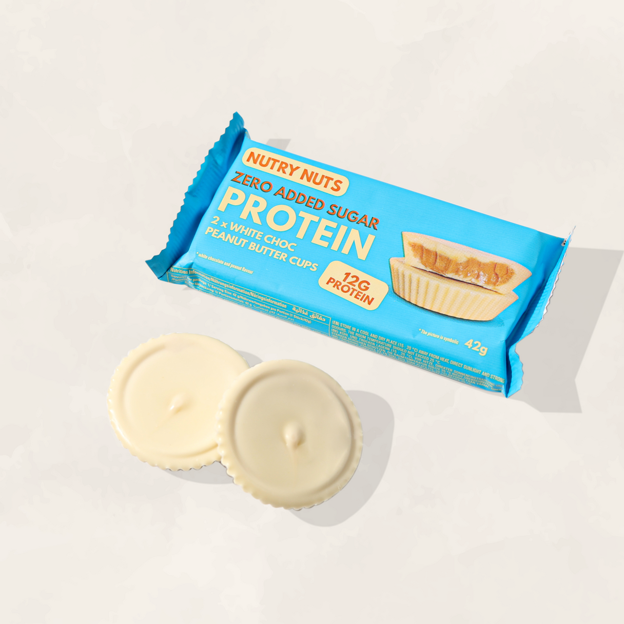 Nutry Nuts Zero Added Sugar Protein Nut Butter Cups - White Chocolate 1 x 42g