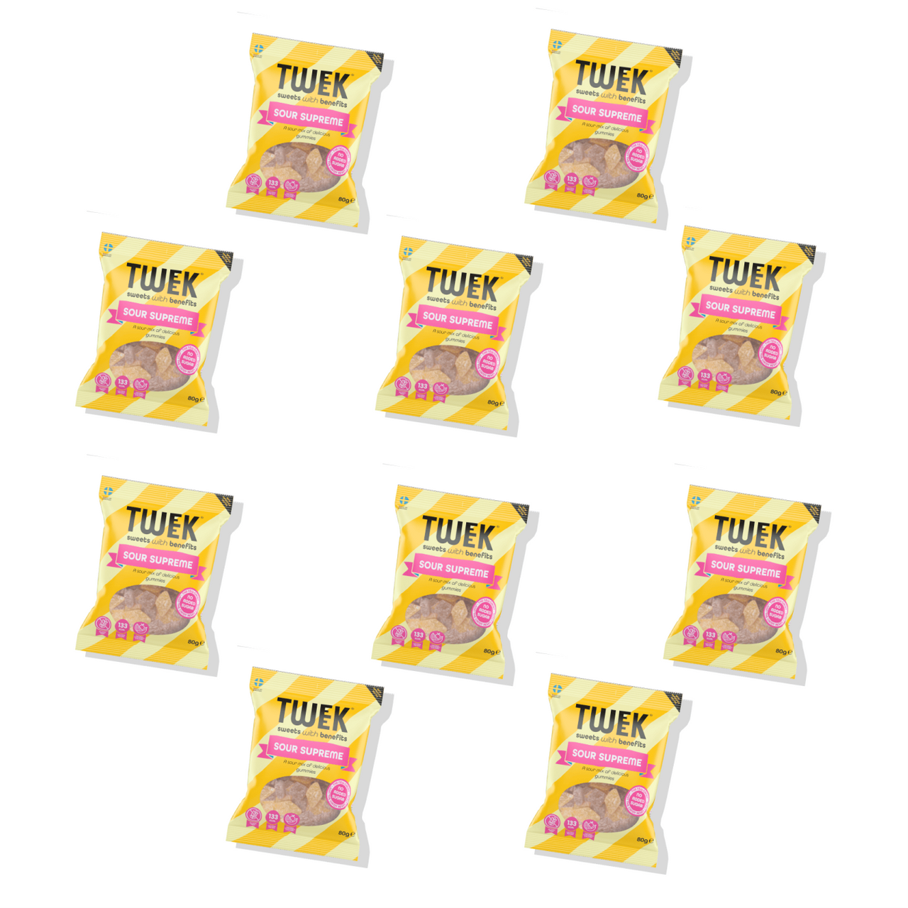 Tweek Sour Supreme Jellies - 10 x 80g (BBD:20/06/2026)