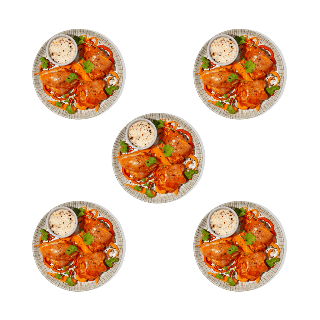 Tandoori Flavoured Boneless Chicken Thighs 5 x