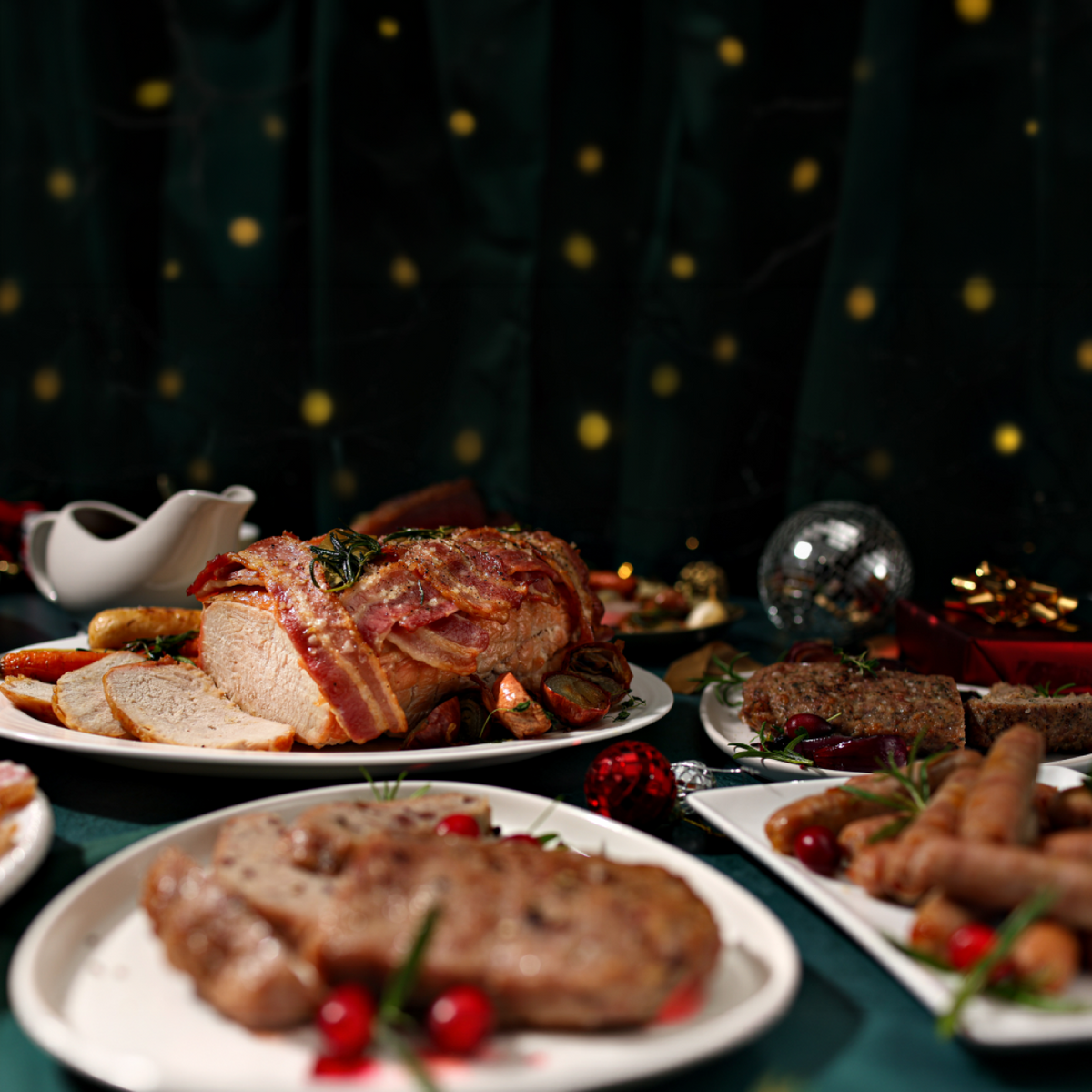 Luxury Christmas turkey butterfly hamper
