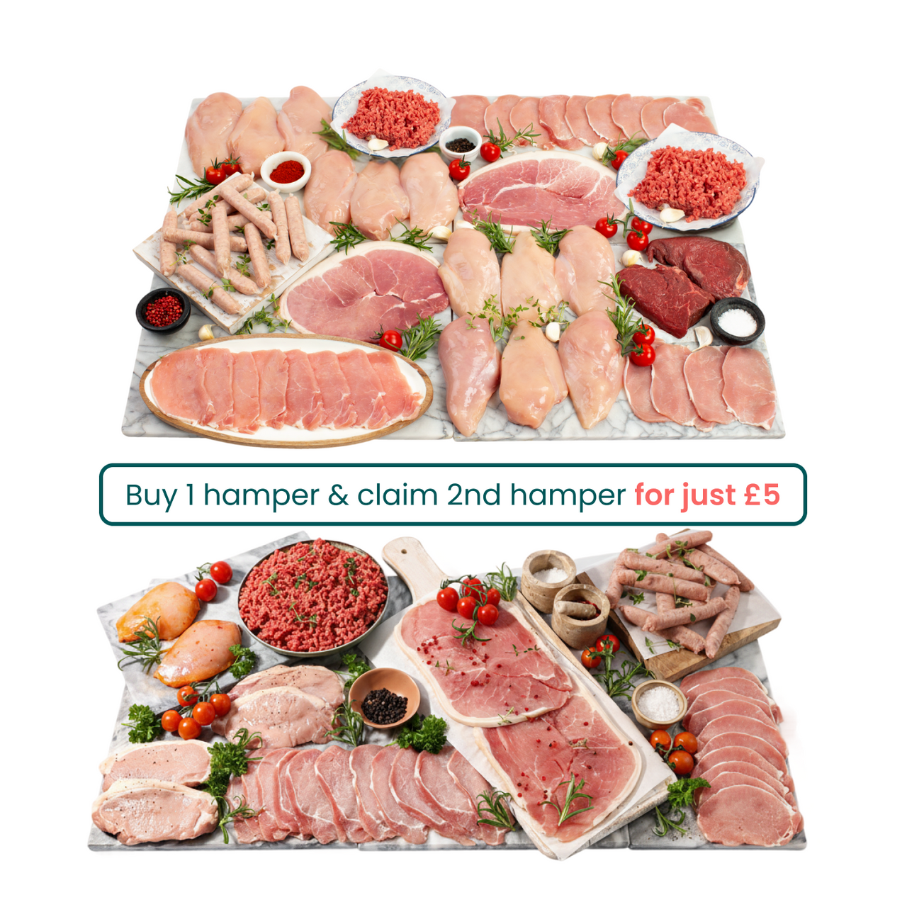Two Times Tastier Hamper - Buy 1 get 1 for £5
