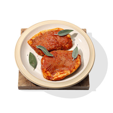 BBQ Pork Loin Steaks - 2 x 135g