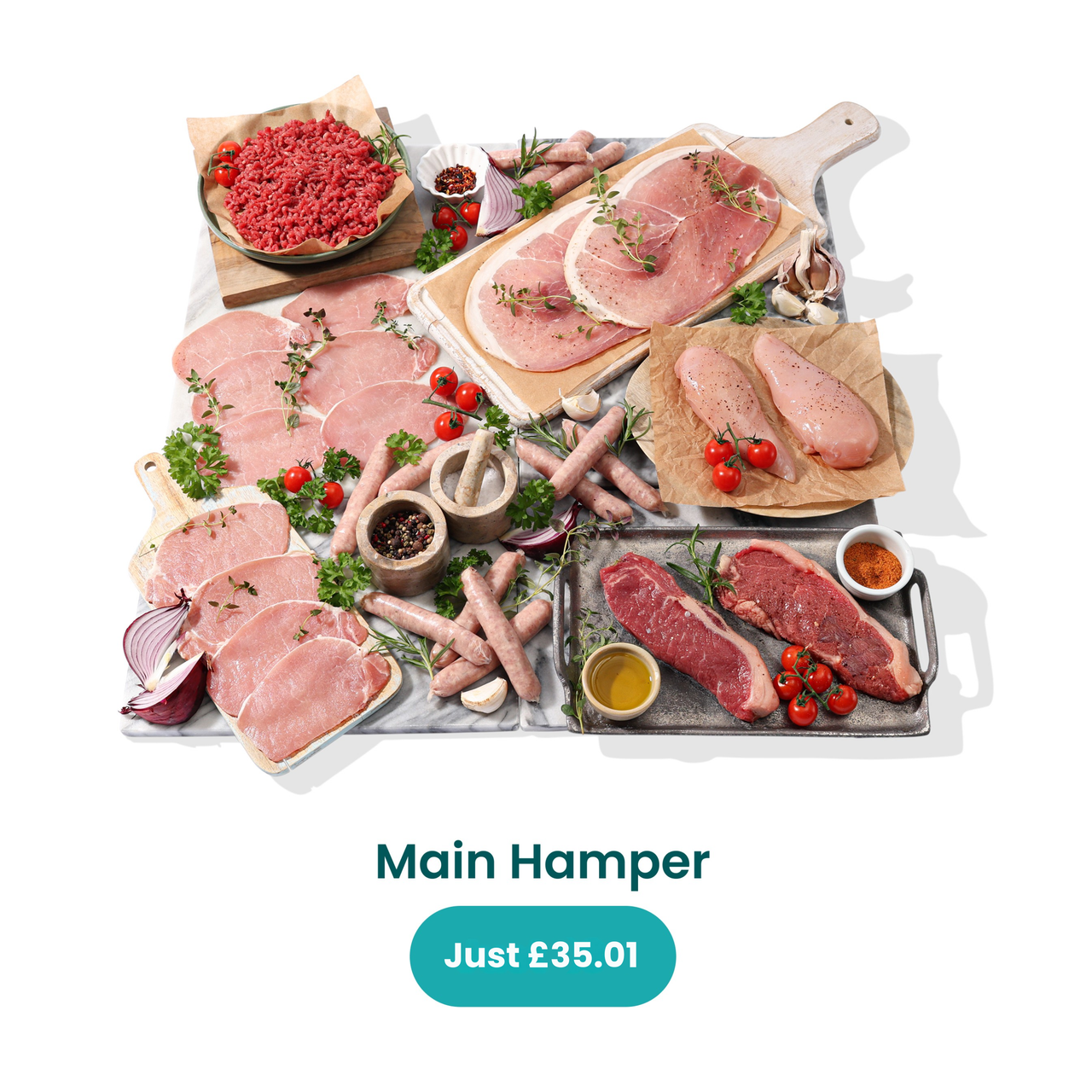 The Essential Stock Up Hamper - Buy 1 Hamper & Get 2 for 1p