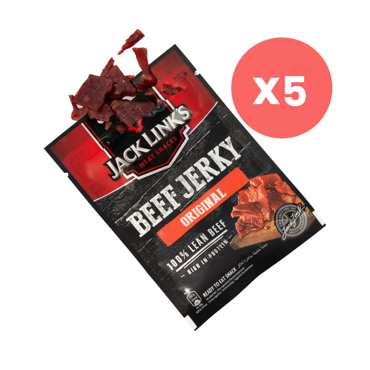 Jack Links Original Jerky 5 x 25g