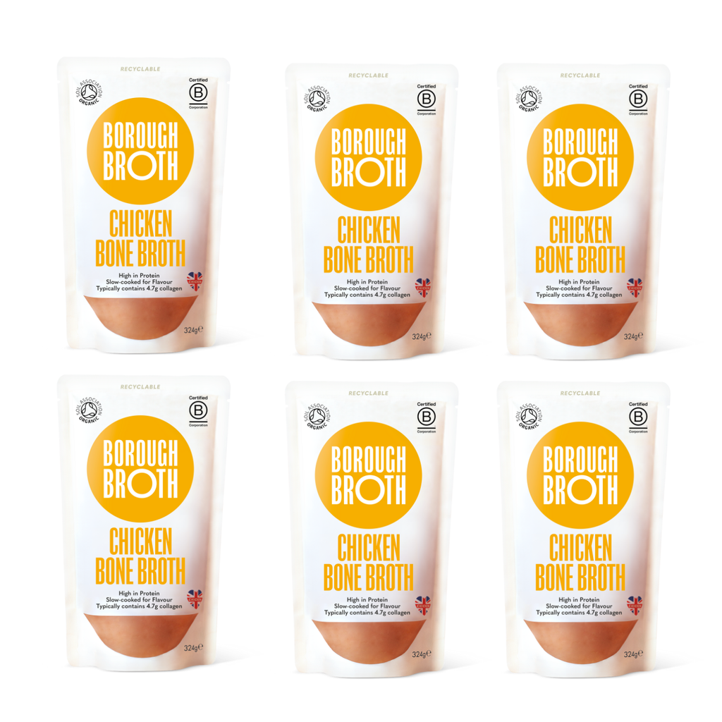 Free Range Organic Chicken Bone Broth 6 x