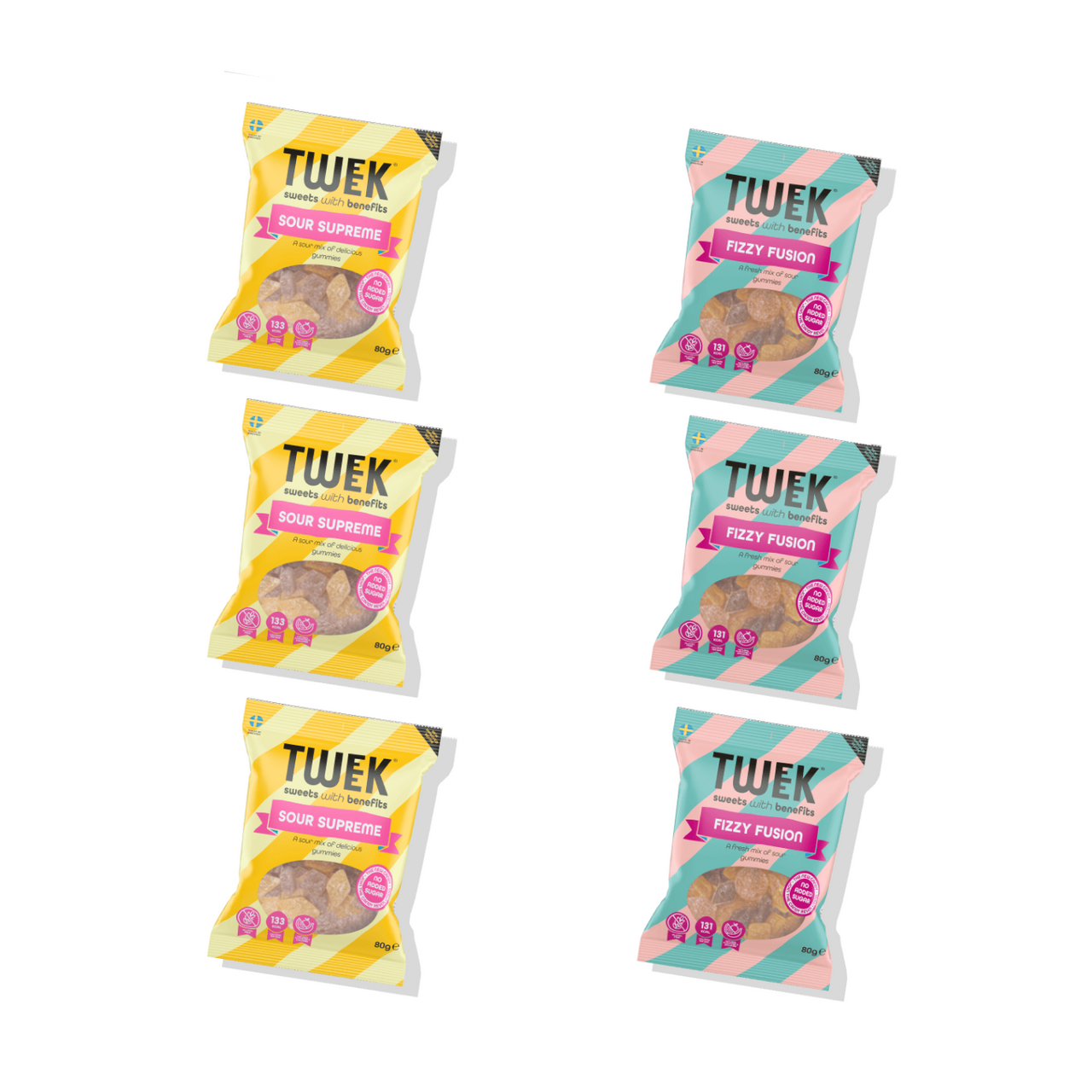 Tweek Gummies & Supreme Jellies Bundle - 6 x 80g