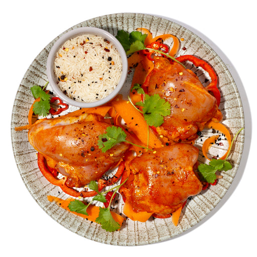 Tandoori Flavoured Boneless Chicken Thighs - 400g