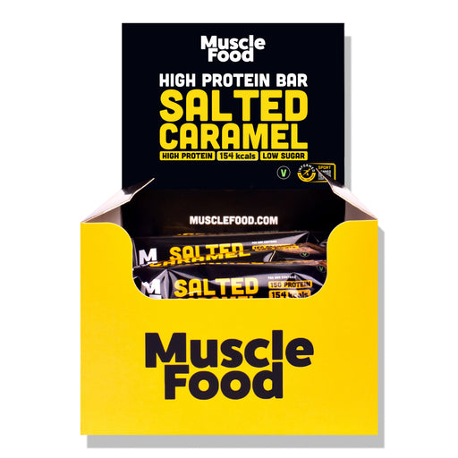 MuscleFood High Protein Bar Salted Caramel 12 x 45g