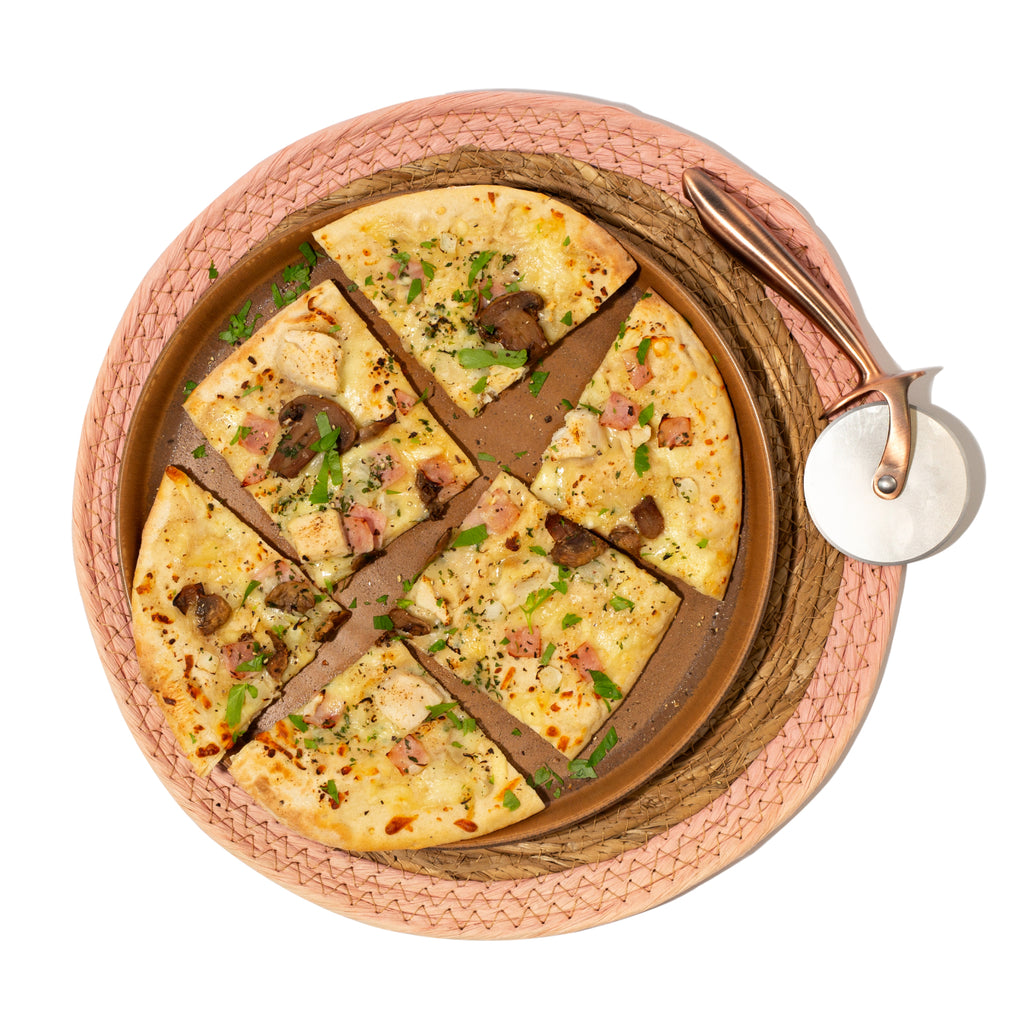 High Protein Carbonara Pizza