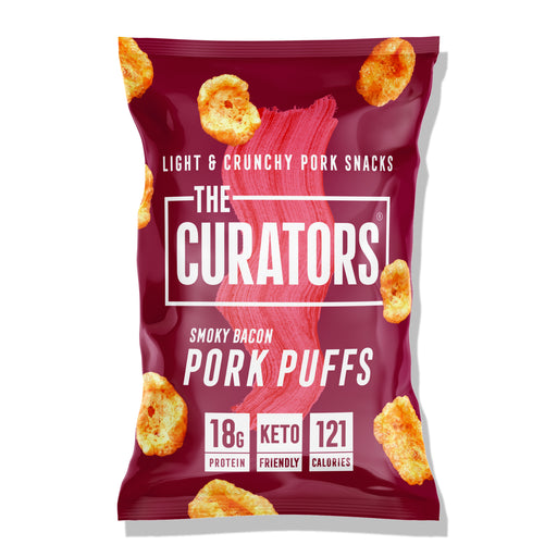 The Curators Smoky Bacon Pork Puffs 25g